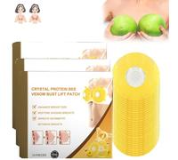 Moondor Royal Jelly Breast Enhancement Patch,Natural Breast Growth Patches,Breathable,Traceless and Anti-Sag Breast Enhancement Patch,Breast Enhancement Mask, Breast Firming Patch for Women (3 Box)