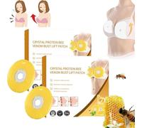 Moondor Royal Jelly Breast Enhancement Patch, Natural Breast Growth Patches, Nourishing and Moisturizing Natural Breast Patches, Breathable, Traceless and Anti-Sagging (2box)