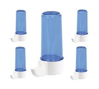 Moondown Farm 5 Pack Blue Anti Algae 200cc Drinker Cage Aviary for Finch, Canary, Budgie