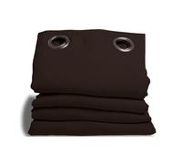 moondream HM6902047 Noise insulation/Blackout/Thermal Curtain 145 x 260 cm Cotton, Cotton, brown, 260x145 cm