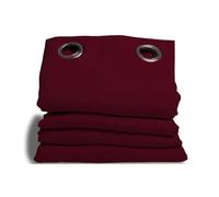 Moondream HM6902047 Noise insulation/Blackout/Thermal Curtain 145 x 260 cm Cotton, Cotton, garnet, 260x145 cm