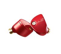Moondrop Aria 2 Red In-Ear Headphones with 0.78 2-Pin Cable, Interchangeable Plugs, 3.5/4.4 mm Earphones