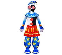Moondrop Sundrop Fancy Dress Up Outfits Cartoon Youtuber Gamer Sun Moon Clown Costumes Halloween Cosplay for Kids (11-12 Years, Moon)