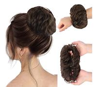 MoonEyes 1 PCS Brown Hair Bun For Women and Girls in Synthetic Fiber