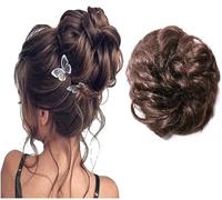 MoonEyes 1 PCS Free Size Women's Curly Hair Bun Juda Rubber For Outing in Brown Color