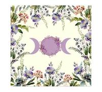 Moonflower Pattern Tarots Tablecloth God Cards Table Cloth Tapestry Astrology Witchcraft