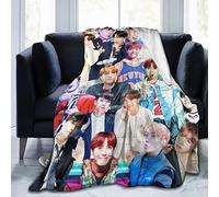 Moonforever Blanket J Hope Soft and Comfortable Wool Fleece Throw Blankets for Sofa Office car Camping Yoga Travel Home Decoration Cozy Plush Beach Blanket Gift 50"x40"