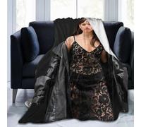 Moonforever Blanket Jenna Ortega Soft and Comfortable Wool Fleece Throw Blankets for Decor Sofa Office car Home,Cozy Plush Camping Yoga Travel Decoration Beach Blanket Gift