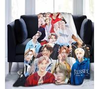 Moonforever Blanket Stray Kids Lee Felix Soft and Comfortable Wool Fleece Throw Blankets for Sofa Office car Camping Yoga Travel Home Decoration Cozy Plush Beach Blanket Gift…