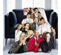 Moonforever Blanket Tom Hanks Soft and Comfortable Wool Fleece Throw Blankets for Sofa Office car Camping Yoga Travel Home Decoration Cozy Plush Beach Blanket Gift 80"x60"