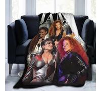 Moonforever Flannel Fleece Throw Blanket Janet Singer Jackson Blankets UltraSoft Bed Blanket for Couch Sofa Bedroom Home Decor Air Conditioning Blanket All Season 40"x30"