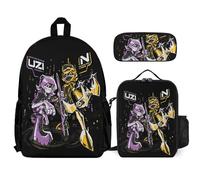 Moonforever Murder Drones Unisex 3 Pcs Backpack Combination Set 16 In Daypack Insulated Lunch Bag