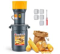 Moongiantgo Electric Grain Grinder Corn Grinder Machine 1300W Grain Mill Grinder, Detachable 25L/6.6Gal Bucket and Hopper, with 5 Different Fineness Sieves and 1 Socket Wrench for Home/Farm Use (25L)