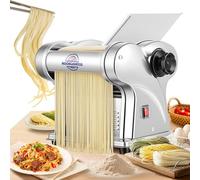 Moongiantgo Electric Pasta Machine, 2 Blades, 0.3-3 mm Thickness Adjustable