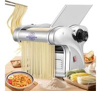 Moongiantgo Electric Pasta Machine, 3 Blades, 0.3-3 mm Thickness Adjustable