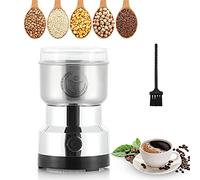 Moongiantgo Multifunctional Smash Machine 200W 14500rpm Grain Grinder Ultra Fine Coffee Mill, 300ml Portable Electric Grain Mil, Stainless Steel, Perfect for Dry Materials, Spices, Herbs, Coffee