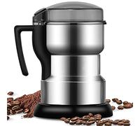 Moongiantgo Multifunctional Smash Machine, 400W 35000rpm Grain & Coffee & Spice Grinder, Stainless Steel, OPEN-COVER-STOP Safety Design, Perfect for Dry Materials, Grain, Spices, Herbs, Coffee