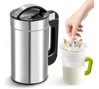 Moongiantgo Nut Milk Maker Machine 1L, 7-in-1 Soy Milk Maker with Recipe, Suitable for Soybean Milk, Almond Milk, Vegan Milk, Oat Milk, Plant Based Milk, Porridge, Paste, Juice, Self-Cleaning, 220V