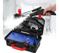 Moongiantgo Steam Cleaner 1700W High Pressure Steam Cleaning Machine Portable Multi-purpose Steamer, Tankless, Integrated and Heavy Duty with 5 Kinds of Brush for Home Kitchen Car Bathroom, 220V