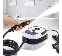 Moongiantgo Steam Cleaner, 2500W High Pressure Steam Cleaner, Portable Handheld Steam Cleaner with 1L Water Tank&6 Level Humidity Adjustable for Home Use/Kitchen/Bathroom/Car Detailing (220V, White)
