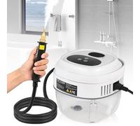 Moongiantgo Steam Cleaner Handheld 2500W Steamer Cleaning Machine with 6-Level Adjustable, 1.5L Tank, 20s Fast Heat-Up, High-Pressure Hand held Steam Cleaner for Dirt/Grease/Grout/Detailing (White)