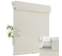 Moonice Cordless Roller Blinds No Drill Blinds for Windows Light filtering Shades Thermal Insulated Easy to Install Waterproof Window Shades for Home Kitchen Bathroom (Sand,150cm W x 122cm H)