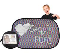 MOONLAND Sensory Wall Panel, Large Reversible Rainbow Sequin Mat 100 x 65cm