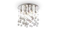 Moonlight 8 Light Medium Ceiling Pendant Chrome G9 Netlighting Grey One Size