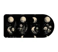 Moonlight Activity with Plants and Flowers Mouse Pad, Large Gaming Keyboard Mat with Non-Slip Rubber Base, Big Extended Desk Protector for Home Office, 29.1’’ x 13.8’’