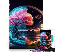 Moonlight Asia 1000-piece Puzzle for Teenagers Reason Skill Stress Relief Enjoyable Challenge Home Accent (50x75cm)