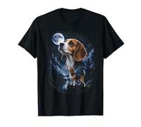 Moonlight Beagle Dad Nature Lover Full Moon Hunting Dog Mom T-Shirt