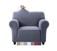 Moonlight Bedding High Stretch Sofa Cover 1 Seater - Spandex Elastic Fit Sofa Slipcovers, Soft Washable Furniture Protector for Pets/Kids/Dogs, Non Slip Couch Covers Navy (Fits 32"-47")