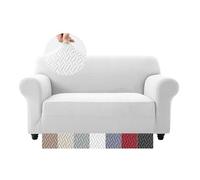 Moonlight Bedding High Stretch Sofa Cover 2 Seater - Spandex Elastic Fit Sofa Slipcovers, Soft Washable Furniture Protector for Pets/Kids/Dogs, Non Slip Couch Covers Silver Grey (Fits 57"-70")