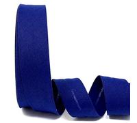 Moonlight Blue Byetsa 30mm Polycotton Bias Binding on 2m Length (N.B. This is a Cut from a roll, Presented on a Bertie's Bows Ribbon Card)