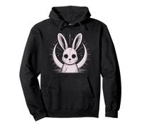 Moonlight Bunny Grunge Alt Rabbit Horror Witch Moon Crazy Pullover Hoodie