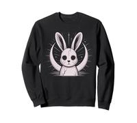Moonlight Bunny Grunge Alt Rabbit Horror Witch Moon Crazy Sweatshirt
