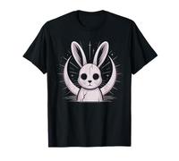 Moonlight Bunny Grunge Alt Rabbit Horror Witch Moon Crazy T-Shirt