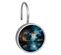 Moonlight by the Lake Stainless steel Shower curtain hook