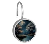 Moonlight by the Lake Stainless steel Shower curtain hook