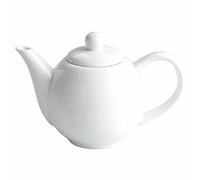 Moonlight Ceramic Tea Pot White 13oz / 370ml - Set of 6 - Small Porcelain Teapot