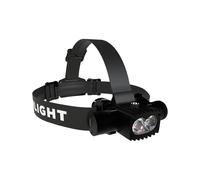 Moonlight - Compact, sturdy head torch - Noctia Max in Aluminium - Black Black one size