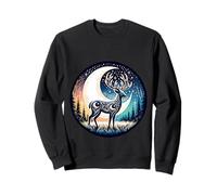 Moonlight Deer Mystical Nature Dream Sweatshirt