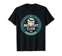 Moonlight Elixir Minthigh Hallowe 1920 Bats T-Shirt