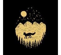 Moonlight Fox Adventure Sweatshirt - Black - XXL - Black