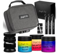Moonlight Haze Smell Proof Bag ? Smell Proof Box Stash Box Gift Set with 3 Smell Proof Containers, Metal Grinder, Integrated Rolling Tray, 3 Doob