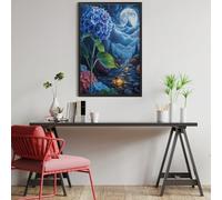 Moonlight Hydrangea 1000 Piece Jigsaw Puzzle for Adults Teens Animals And Plants Entryway Decor Welcome Art Colourful Design Great Gift for Newlyweds 1000 PCS