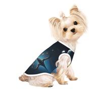 Moonlight in Dreams Small Dog Shirt,Soft Breathable Dog Shirt for Dogs Cats Boy Girl Pet Tshirt,Suitable for Small Pets