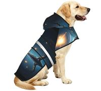 Moonlight In Dreams Waterproof Dog Raincoat And Rain Jacket For Small Medium Large Dogs With Reflective Stripes And Adjustable Belly Strap