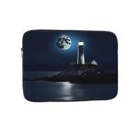 Moonlight Lighthouse Laptop Case, Computer Case Laptop Gifts for Men Women for Travel Abroad