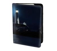 Moonlight Lighthouse Printing Passport Holder For Travel Must Have,Passport Cover Case For Travel Accessories For Women Men, Black, One Size